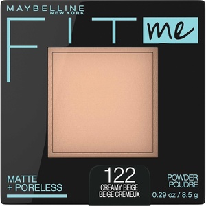 Maybelline Fit Me Matte + Poreless Pressed Face Powder Makeup & Setting Powder, Coconut, 1 Count(122 CREAMY BEIGE)