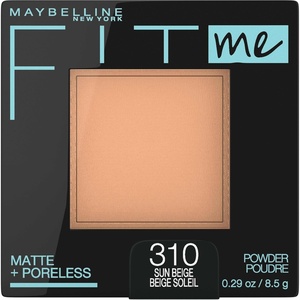 Maybelline Fit Me Matte + Poreless Pressed Face Powder Makeup & Setting Powder, Coconut, 1 Count(310 SUN BEIGE)