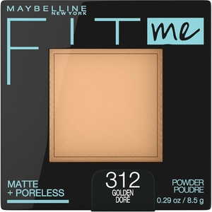 Maybelline Fit Me Matte + Poreless Pressed Face Powder Makeup & Setting Powder, Coconut, 1 Count(312 GOLDEN)