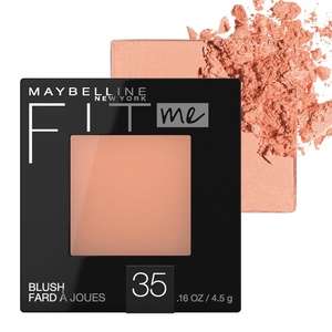 Maybelline Fit Me Powder Blush, Lightweight, Smooth, Blendable, Long-lasting All-Day Face Enhancing Makeup Color, Berry, 1 Count(35 CORAL (Pack of 1))