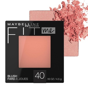Maybelline Fit Me Powder Blush, Lightweight, Smooth, Blendable, Long-lasting All-Day Face Enhancing Makeup Color, Berry, 1 Count(40 PEACH (Pack of 1))