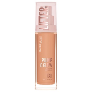 Maybelline Lifter Plump & Glow Foundation, Liquid Foundation with 2% Niacinamide + Hyaluronic Acid, Plumping and Brightening Face Makeup, 367, 1 Count(130 COOL)