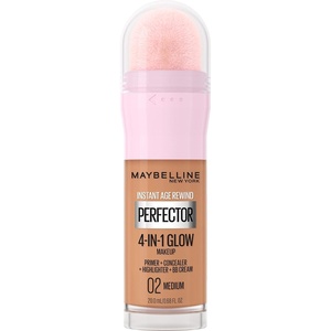 Maybelline New York Instant Age Rewind Instant Perfector 4-In-1 Glow Makeup, Fair/Light Cool(02 MEDIUM)