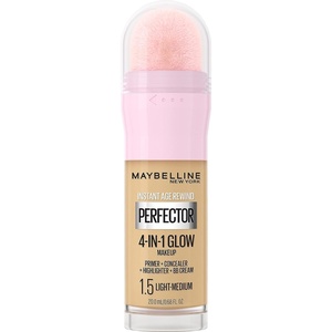 Maybelline New York Instant Age Rewind Instant Perfector 4-In-1 Glow Makeup, Fair/Light Cool(1.5 LIGHT/MEDIUM)