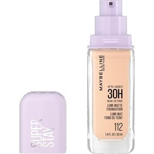 Maybelline Super Stay Lumi-Matte Foundation, Lightweight and Buildable Full Coverage Foundation Makeup For Up To 30HR Wear, 112, 1 Count(112 – Neutral Cool)