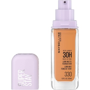 Maybelline Super Stay Lumi-Matte Foundation, Lightweight and Buildable Full Coverage Foundation Makeup For Up To 30HR Wear, 112, 1 Count(330 – Neutral)