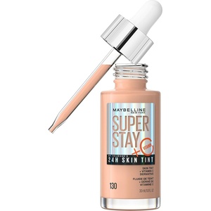 Maybelline Super Stay Up to 24HR Skin Tint, Radiant Light-to-Medium Coverage Foundation, Makeup Infused With Vitamin C, 372, 1 Count(130)