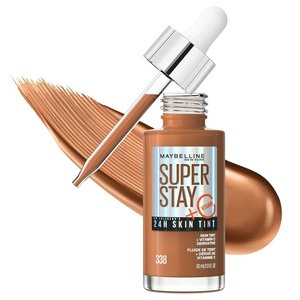 Maybelline Super Stay Up to 24HR Skin Tint, Radiant Light-to-Medium Coverage Foundation, Makeup Infused With Vitamin C, 372, 1 Count(338)