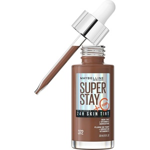 Maybelline Super Stay Up to 24HR Skin Tint, Radiant Light-to-Medium Coverage Foundation, Makeup Infused With Vitamin C, 372, 1 Count(372)