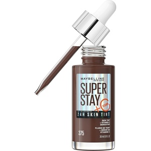 Maybelline Super Stay Up to 24HR Skin Tint, Radiant Light-to-Medium Coverage Foundation, Makeup Infused With Vitamin C, 372, 1 Count(375)