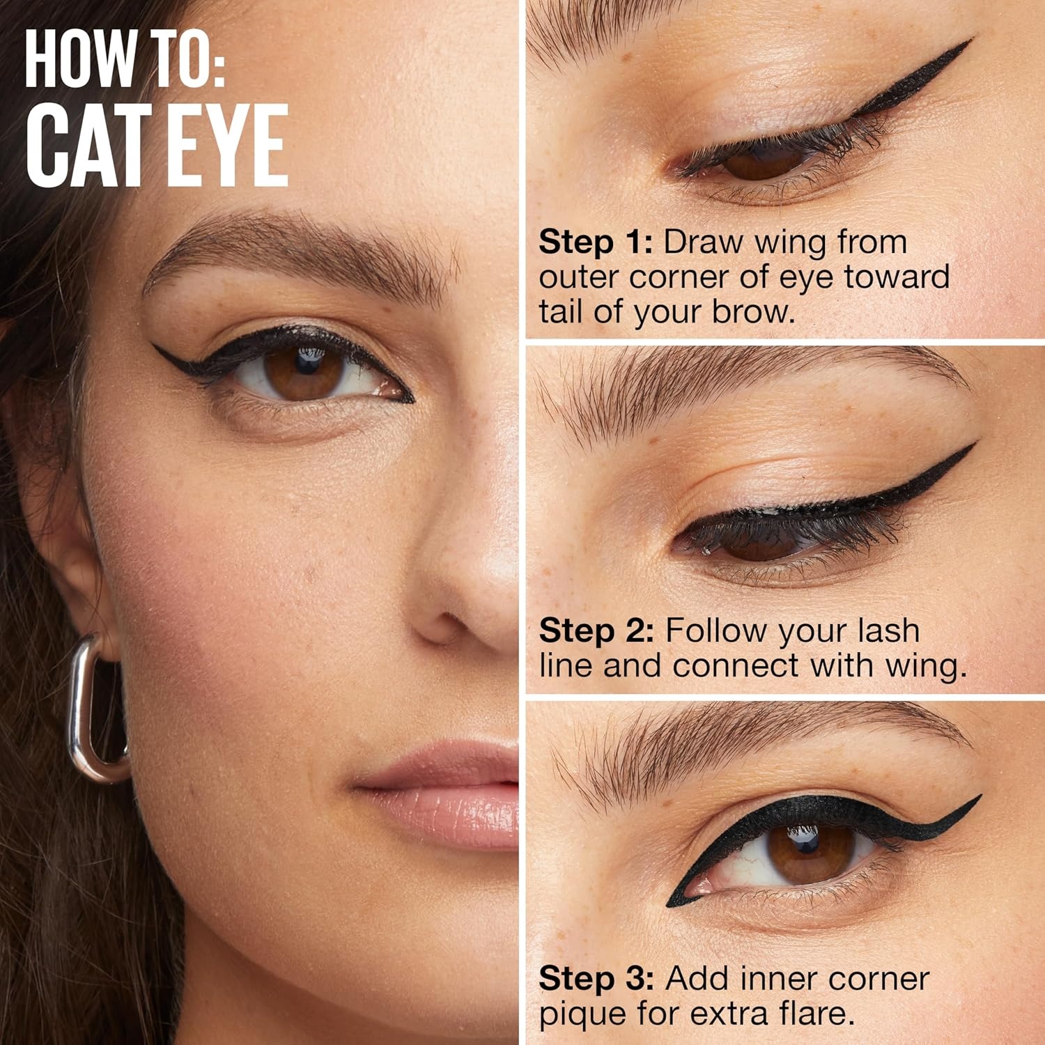 image:imageMAYBELLINE Tattoo Studio DipInk Liquid Eyeliner Waterproof Eyeliner With Up to 24 Hour Wear Black Track 1 Count104 White Canvas