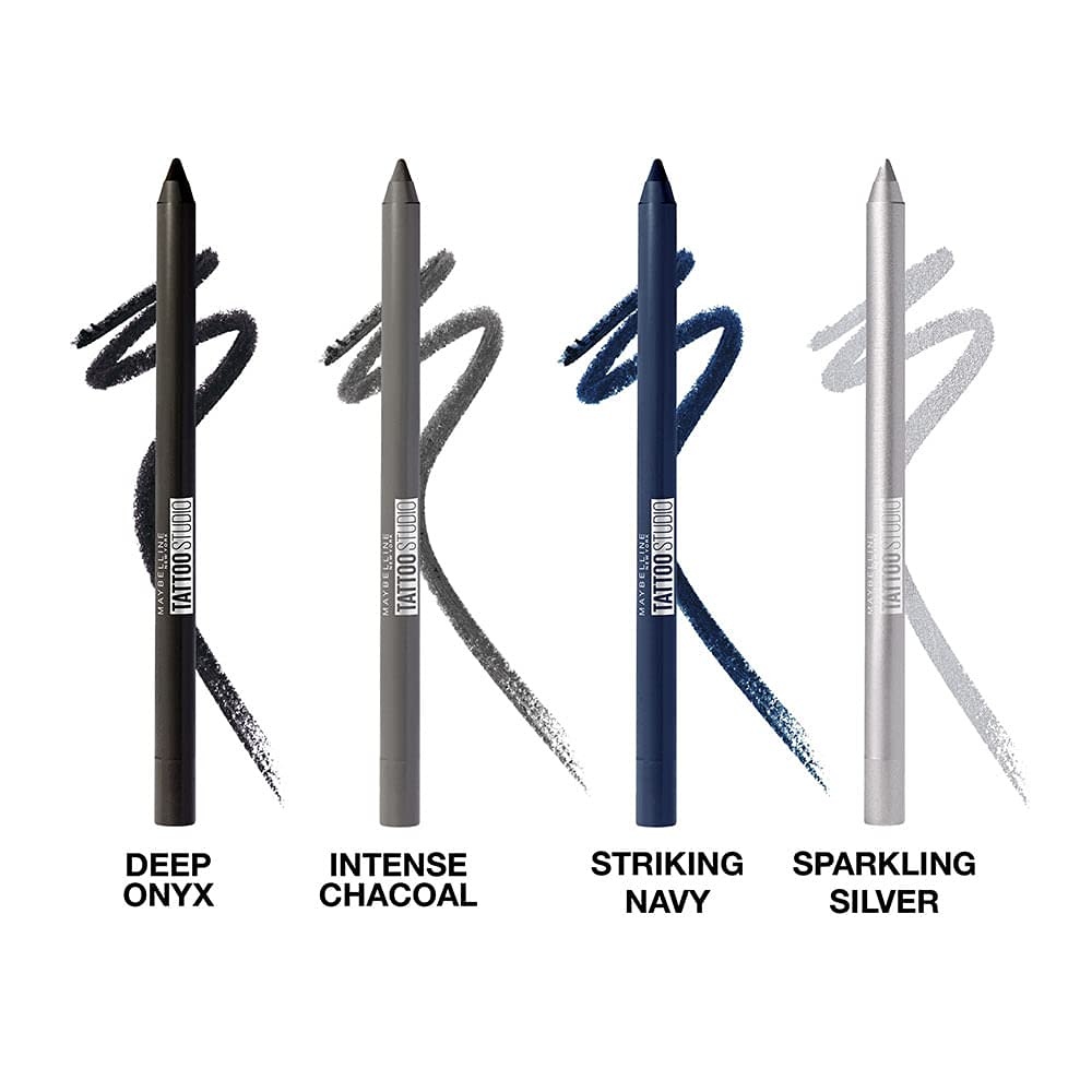 image:imageMAYBELLINE Tattoo Studio Sharpenable Eyeliner Pencil 36 Hour Wear Waterproof Navy Bling 1 CountSparkling Silver