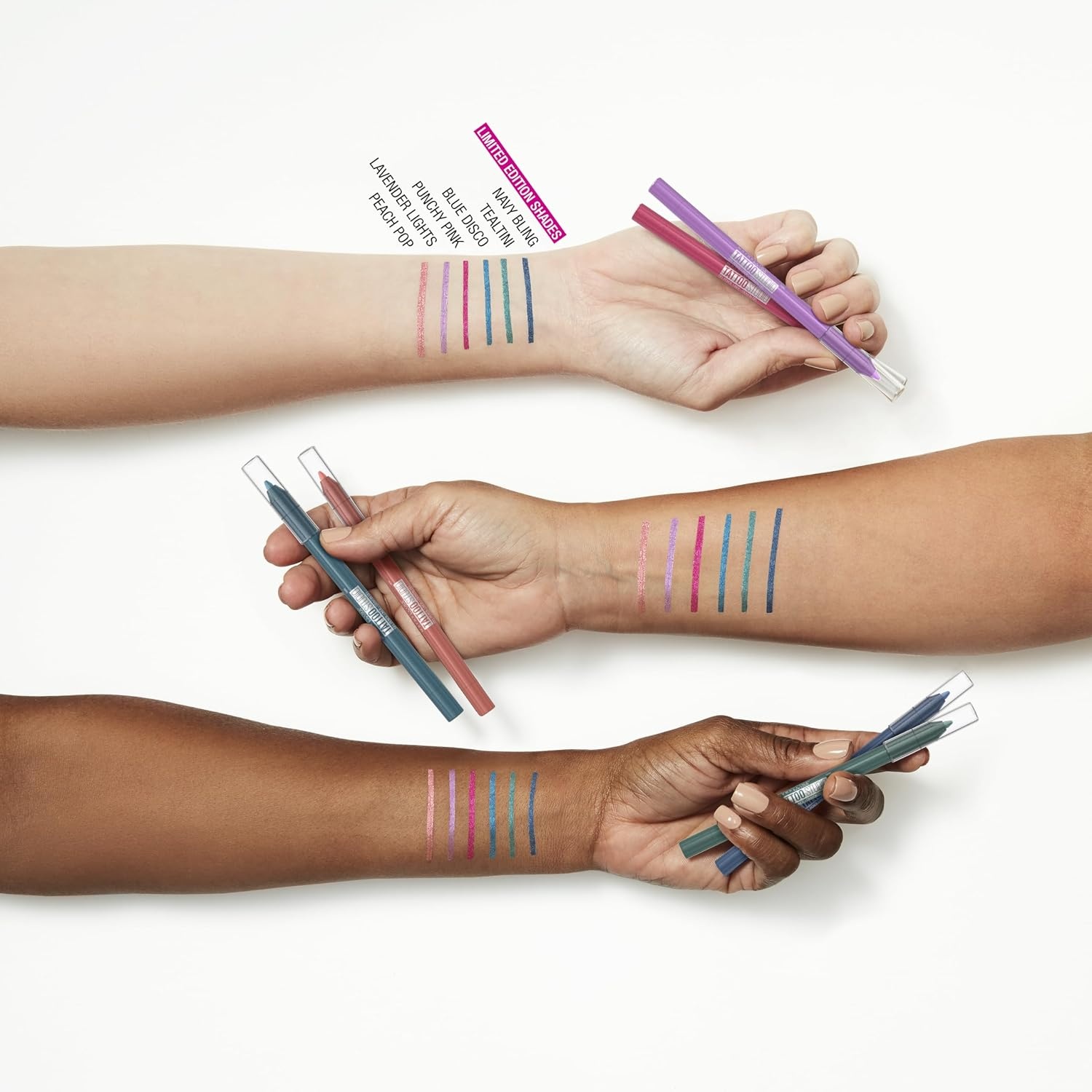 image:imageMAYBELLINE Tattoo Studio Sharpenable Eyeliner Pencil 36 Hour Wear Waterproof Navy Bling 1 CountTealtini