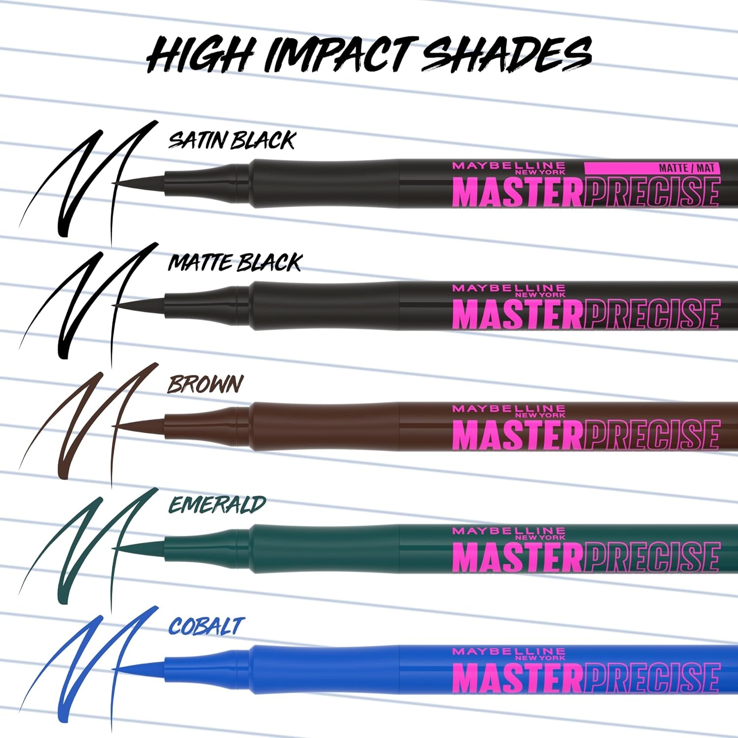 image:imageMaybelline Eyestudio Master Precise All Day Waterproof Liquid Eyeliner Makeup Black 1 Count Packaging May VaryBLACK