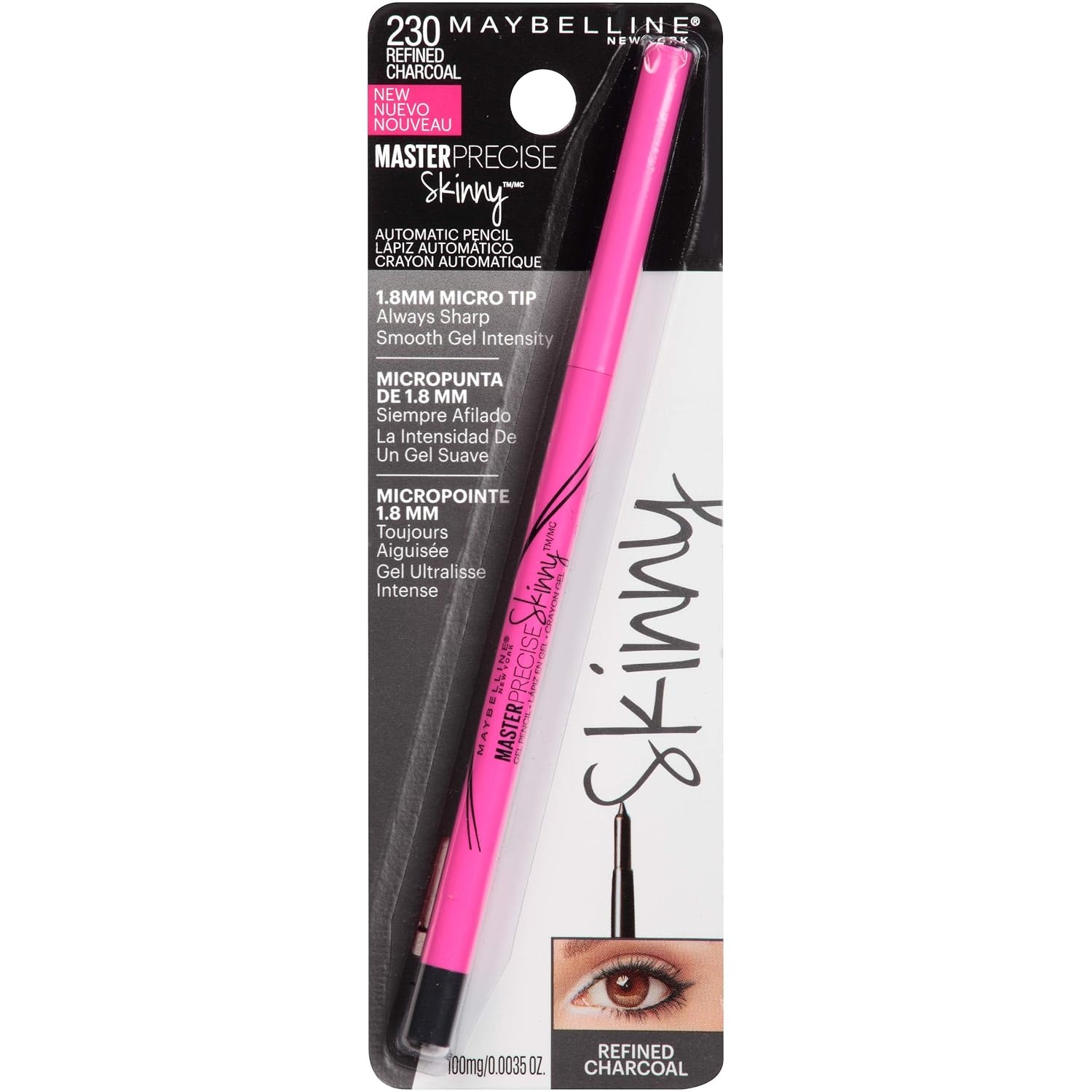 image:imageMaybelline New York Master Precise Ink Metallic Liquid Liner Black Comet 006 Fluid OunceRefined Charcoal