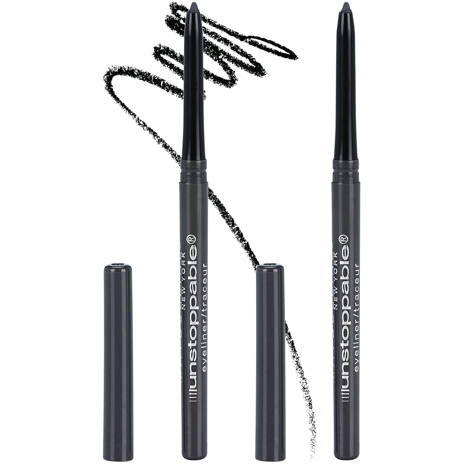 image:imageMaybelline Unstoppable Waterproof Mechanical Black Eyeliner Pencil Easy to Apply Smooth Glide Up to 24 Hour Wear Onyx30 PEWTER