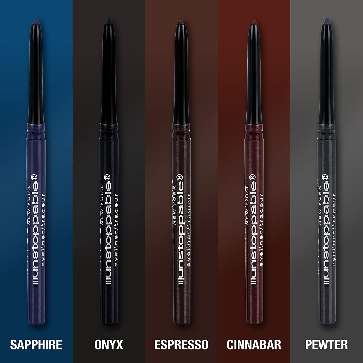 image:imageMaybelline Unstoppable Waterproof Mechanical Black Eyeliner Pencil Easy to Apply Smooth Glide Up to 24 Hour Wear Onyx30 PEWTER