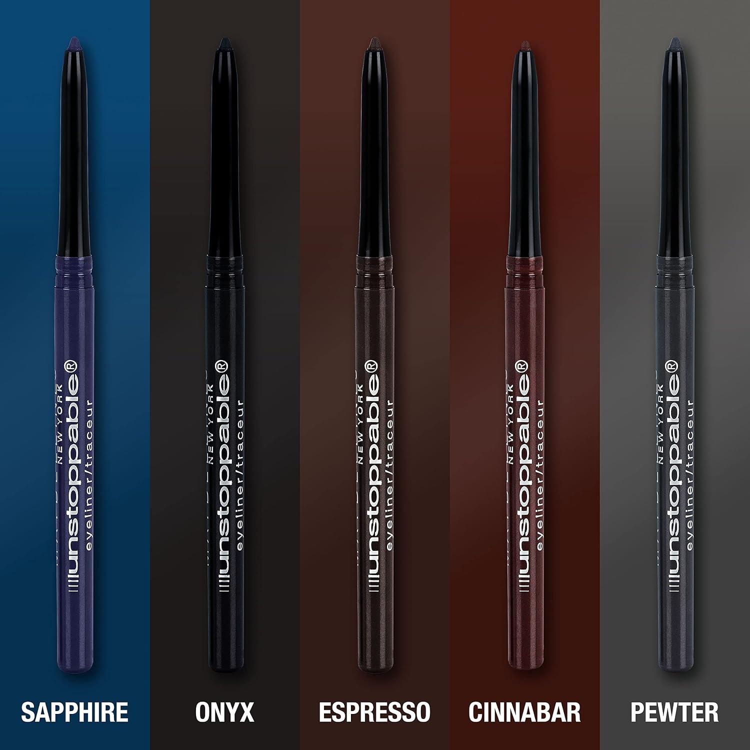 image:imageMaybelline Unstoppable Waterproof Mechanical Black Eyeliner Pencil Easy to Apply Smooth Glide Up to 24 Hour Wear Onyx40 SAPPHIRE