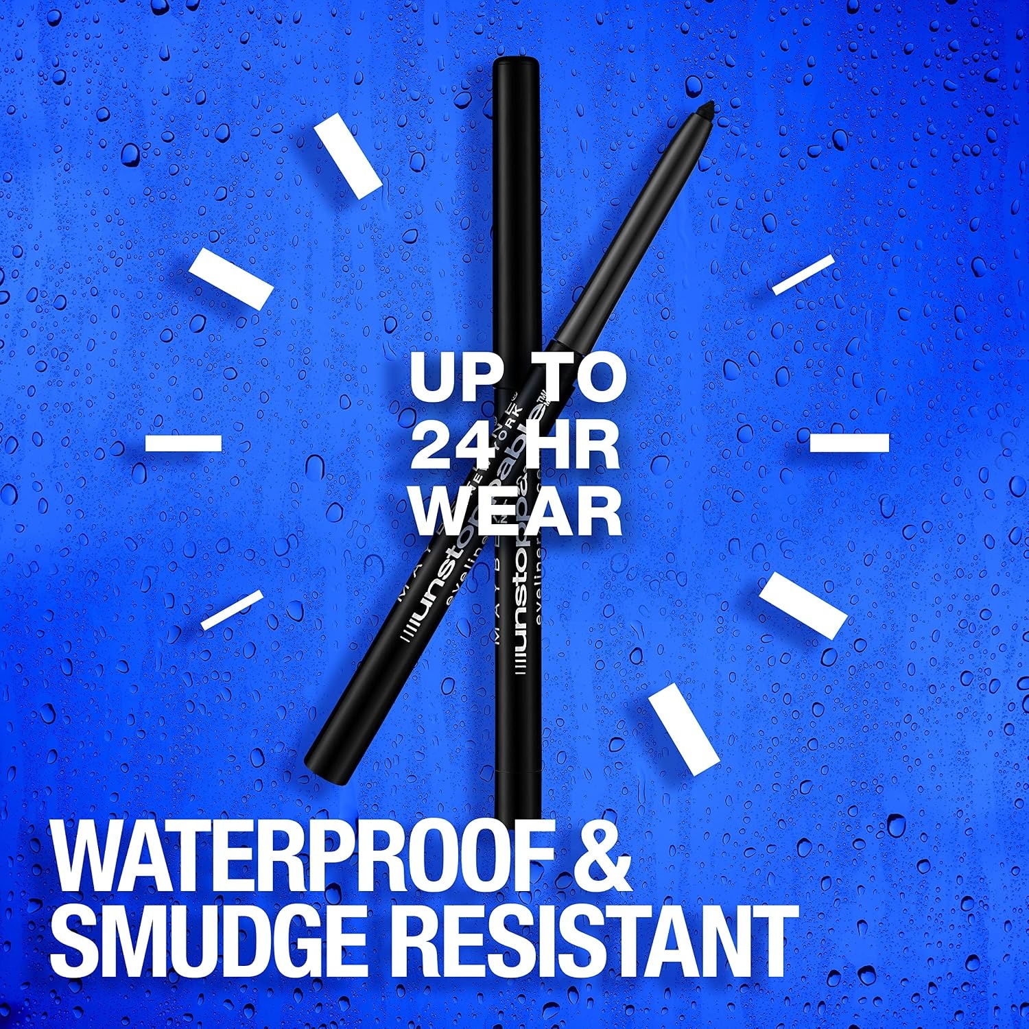 image:imageMaybelline Unstoppable Waterproof Mechanical Black Eyeliner Pencil Easy to Apply Smooth Glide Up to 24 Hour Wear Onyx40 SAPPHIRE
