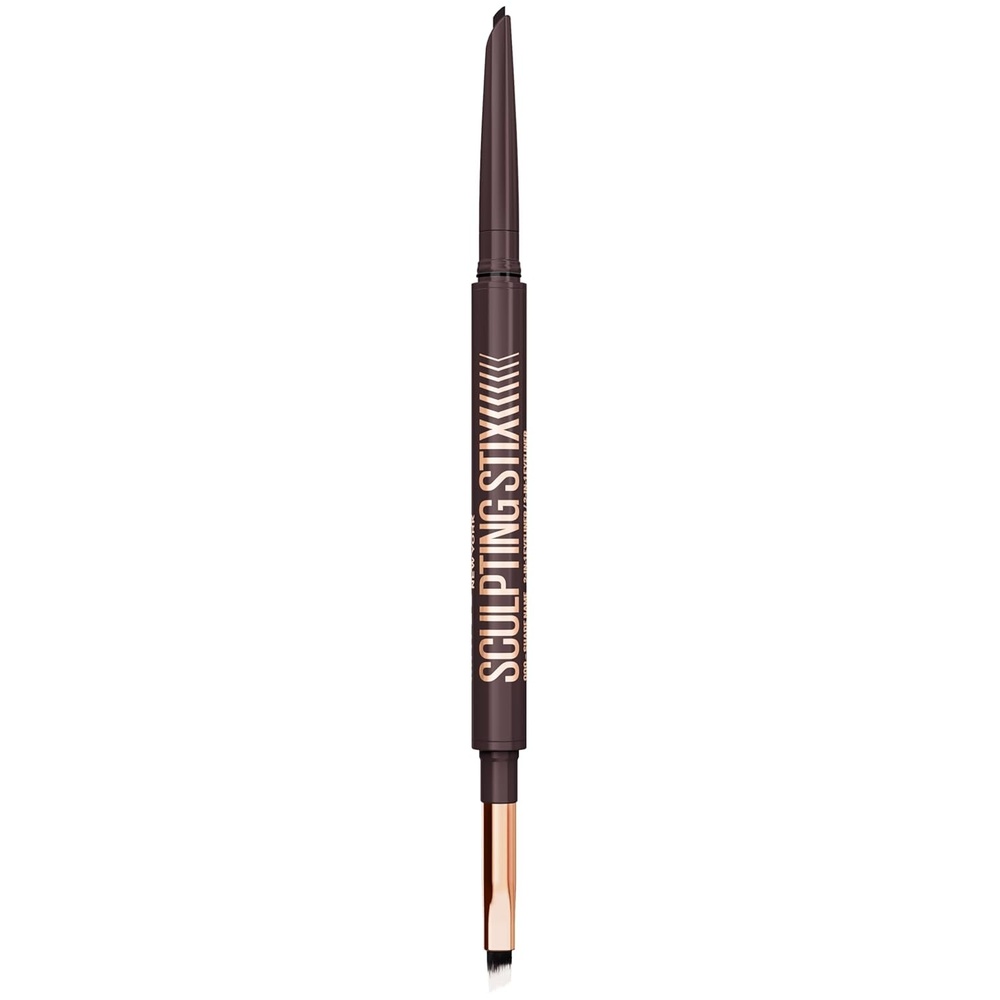 image:imageMAYBELLINE Sculpting Stix 2in1 Eyeliner Dual Ended Brown Eye Liner With Up to 24HR Wear Smudge and SweatResistant Eye Makeup Formula Mocha Contour 1 CountSMOOTH ESPRESSO
