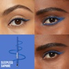 Maybelline Tattoo Studio Automatic Gel Pencil Waterproof Eyeliner, Blendable, Smudge Resistant, Matte Eyeliner For Up To 36HR Wear, Midnight Mocha (Smokey Gray), Packaging May Vary(Sleepless Sapphire)