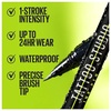 Maybelline Tattoo Studio Ink Pen Eyeliner, Waterproof & Smudge Resistant Liner, Up to 24 Hours Eye Makeup Wear, Jet Black, 1 Count(BROWN)