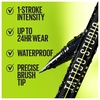 Maybelline Tattoo Studio Ink Pen Eyeliner, Waterproof & Smudge Resistant Liner, Up to 24 Hours Eye Makeup Wear, Jet Black, 1 Count(MATTE BLACK)