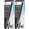 Maybelline Eyestudio Lasting Drama Waterproof Matte Gel Pencil Black Eyeliner Makeup, Jet Black, 2 Count(Jet Black)
