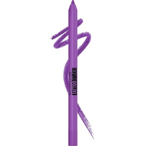 MAYBELLINE Tattoo Studio Sharpenable Eyeliner Pencil, 36 Hour Wear, Waterproof, Navy Bling, 1 Count(Purple Pop)