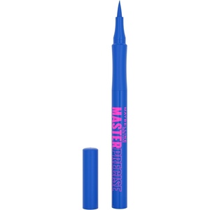 Maybelline Eyestudio Master Precise All Day Waterproof Liquid Eyeliner Makeup, Black, 1 Count (Packaging May Vary)(COBALT)