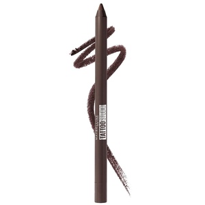 Maybelline Tattoo Studio Sharpenable Gel Pencil Waterproof Eyeliner, Long-Lasting Eyeliner With Smooth Gel Pigments For Up To 36HR Wear, Biscotti Cream, 1 Count(910 BOLD BROWN)