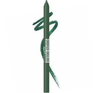 Maybelline Tattoo Studio Sharpenable Gel Pencil Waterproof Eyeliner, Long-Lasting Eyeliner With Smooth Gel Pigments For Up To 36HR Wear, Biscotti Cream, 1 Count(817 HUNTER GREEN)