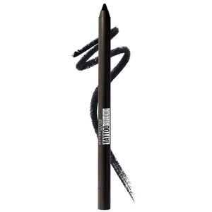 Maybelline Tattoo Studio Sharpenable Gel Pencil Waterproof Eyeliner, Long-Lasting Eyeliner With Smooth Gel Pigments For Up To 36HR Wear, Biscotti Cream, 1 Count(900 DEEP ONYX)