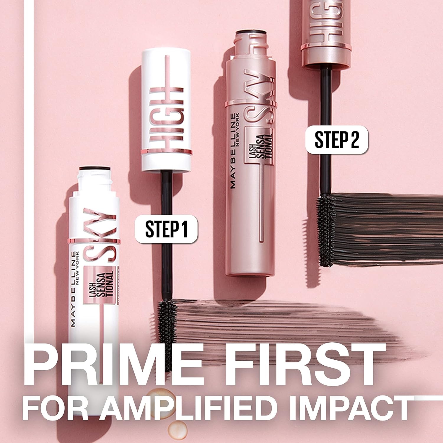 image:imageMaybelline Lash Sensational Sky High Mascara Volumizing Burgundy HazeMuy negro