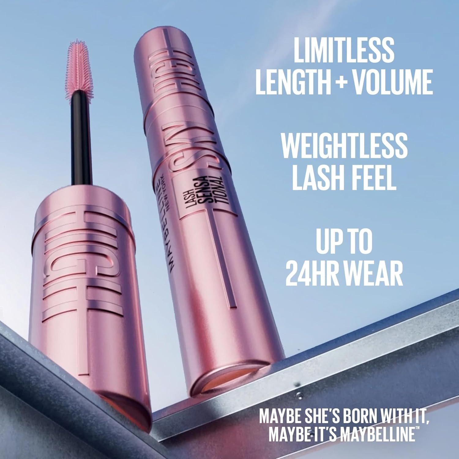 image:imageMaybelline Lash Sensational Sky High Mascara Volumizing Burgundy HazeVERY BLACK
