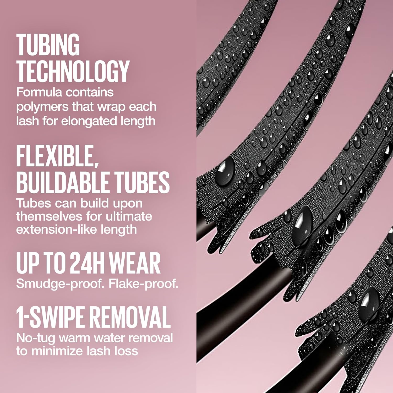 image:imageMaybelline Lash Sensational Sky Tubes Tubing Mascara ExtensionLike Lengthening Mascara 24HR Eye Makeup with Shea Butter amp Castor Oil Very Black 1 Count