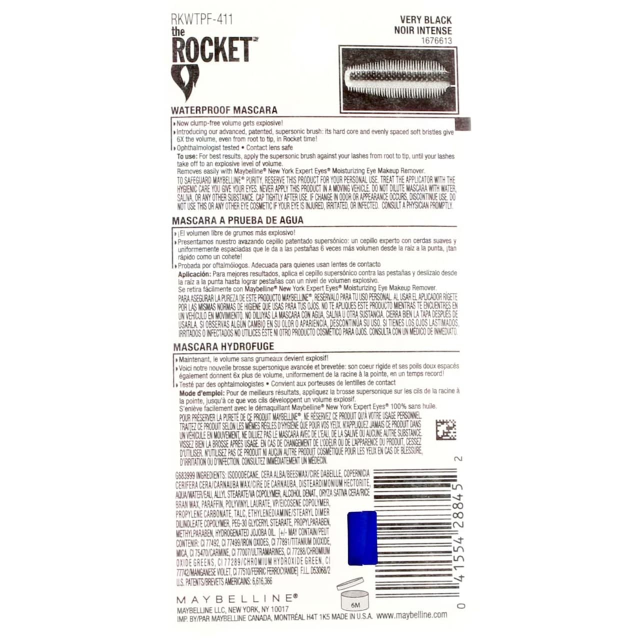 image:imageMaybelline New York Volum Express The Rocket Waterproof Mascara Very Black 03 fl ozVery Black