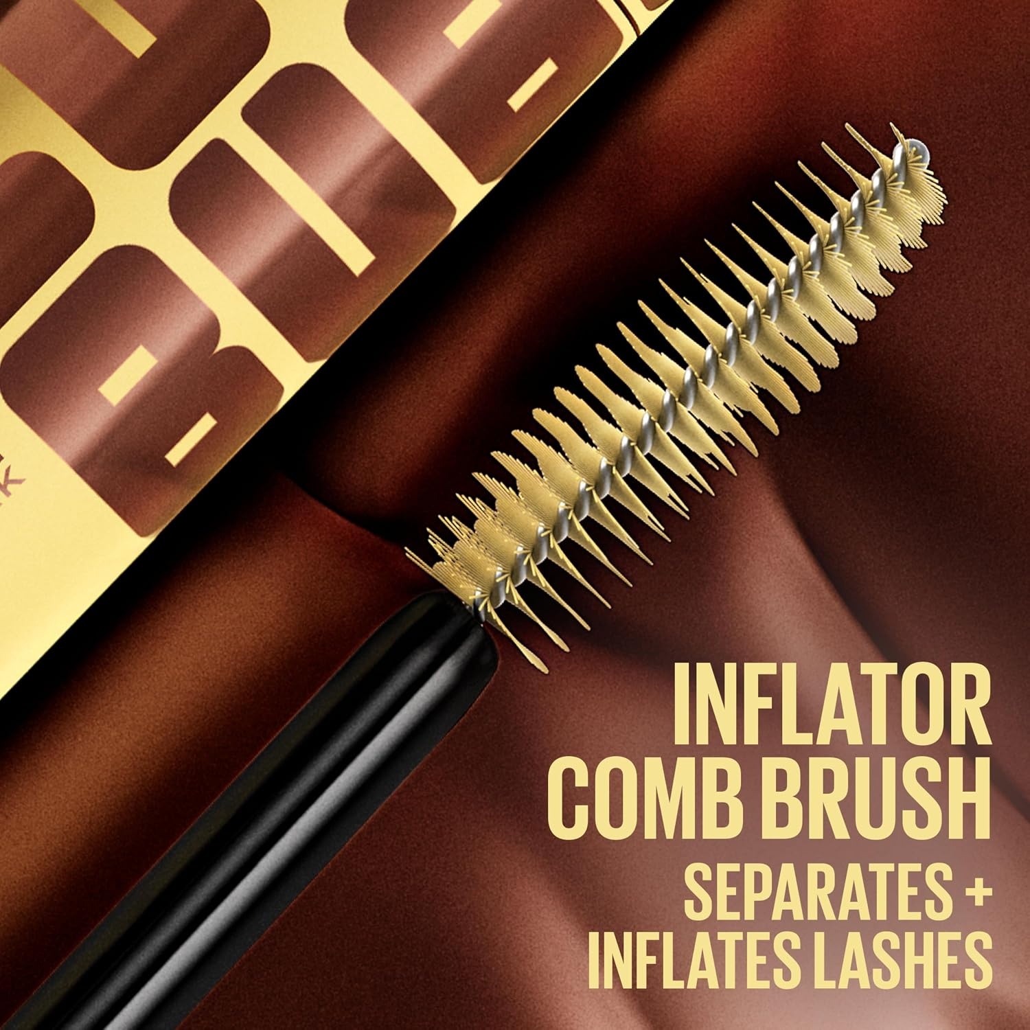 image:imageMaybelline The Colossal Bubble Mascara Buildable Mascara Volume and Length Formula for Bold Separated Sleek Lashes Washable Formula Copper Brown 1 CountCopper Brown