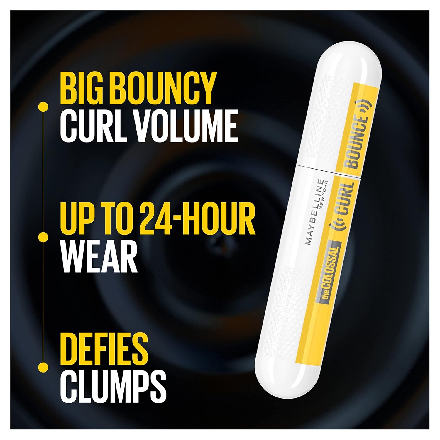 image:imageMaybelline Volum Express Colossal Curl Bounce Washable Curling Mascara Very Black 1 CountWATERPROOF BROWNISH BLACK