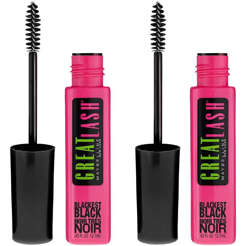 image:imageMaybelline Great Lash Washable Mascara Makeup Volumizing LashDoubling Formula That Conditions As It Thickens Blackest Black 1 CountBlackest Black