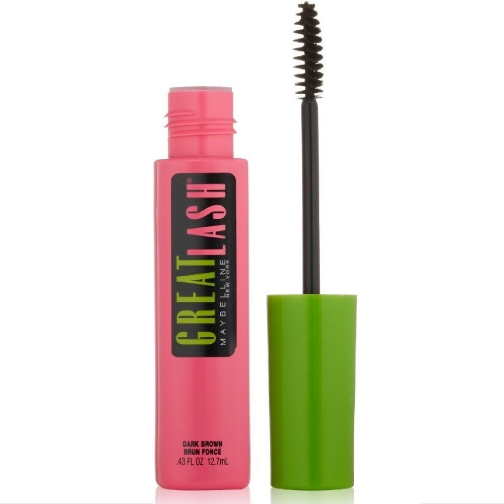image:imageMaybelline Great Lash Washable Mascara Makeup Volumizing LashDoubling Formula That Conditions As It Thickens Blackest Black 1 CountDark Brown