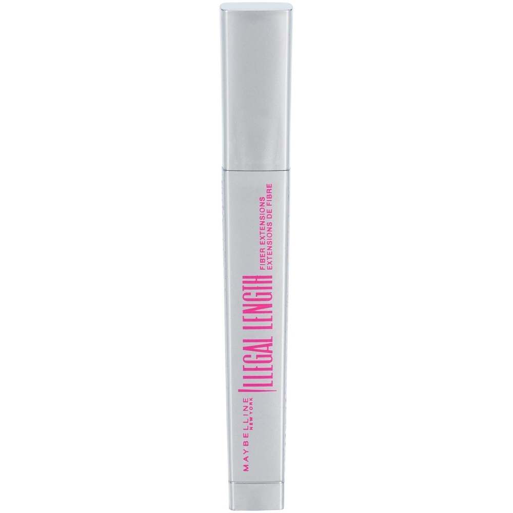 image:imageMaybelline Illegal Length Fiber Extensions Washable Mascara Instant Lashes No Flaking Blackest Black 1 Count