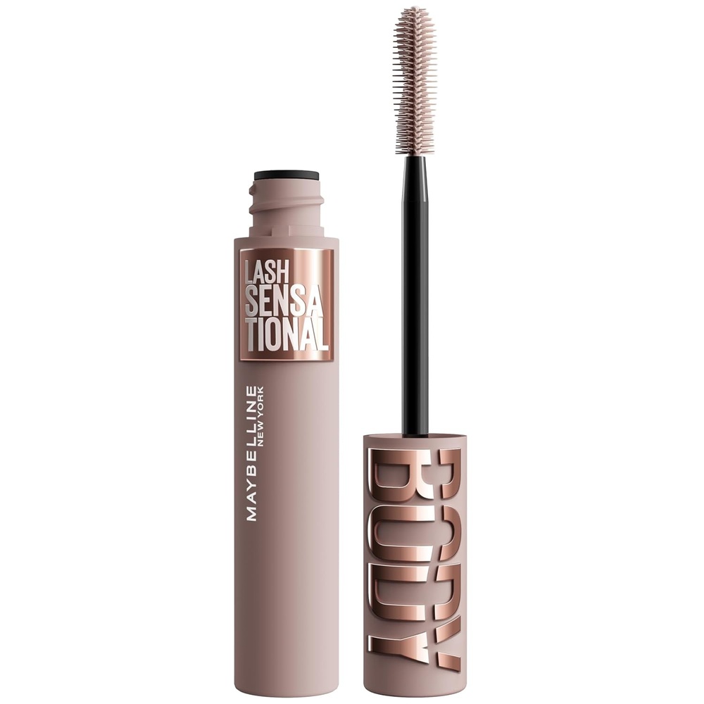 image:imageMaybelline Lash Sensational Body Washable Mascara Volume and Length Formula for 24HR Lash Lift Smudge and ClumpResistant Blackest BlackBLACKEST BLACK