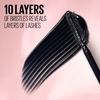 Maybelline Lash Sensational Washable Mascara, Lengthening and Volumizing for a Full Fan Effect, Blackest Black, 1 Count(BROWNISH BLACK)
