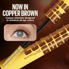 Maybelline The Colossal Bubble Mascara, Buildable Mascara Volume and Length Formula for Bold, Separated, Sleek Lashes, Washable Formula, Copper Brown, 1 Count(Copper Brown)