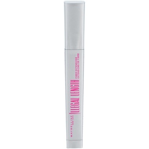 Maybelline Illegal Length Fiber Extensions Washable Mascara, Instant Lashes, No Flaking, Blackest Black, 1 Count