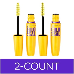 Maybelline Volum’ Express Colossal Washable Mascara Makeup, Classic Black Mascara, 1 Count(WASHABLE CLASSIC BLACK)