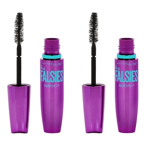 Maybelline Volum’ Express Falsies Volumizing, Washable Mascara, Blackest Black, 1 Count(Very Black Washable)