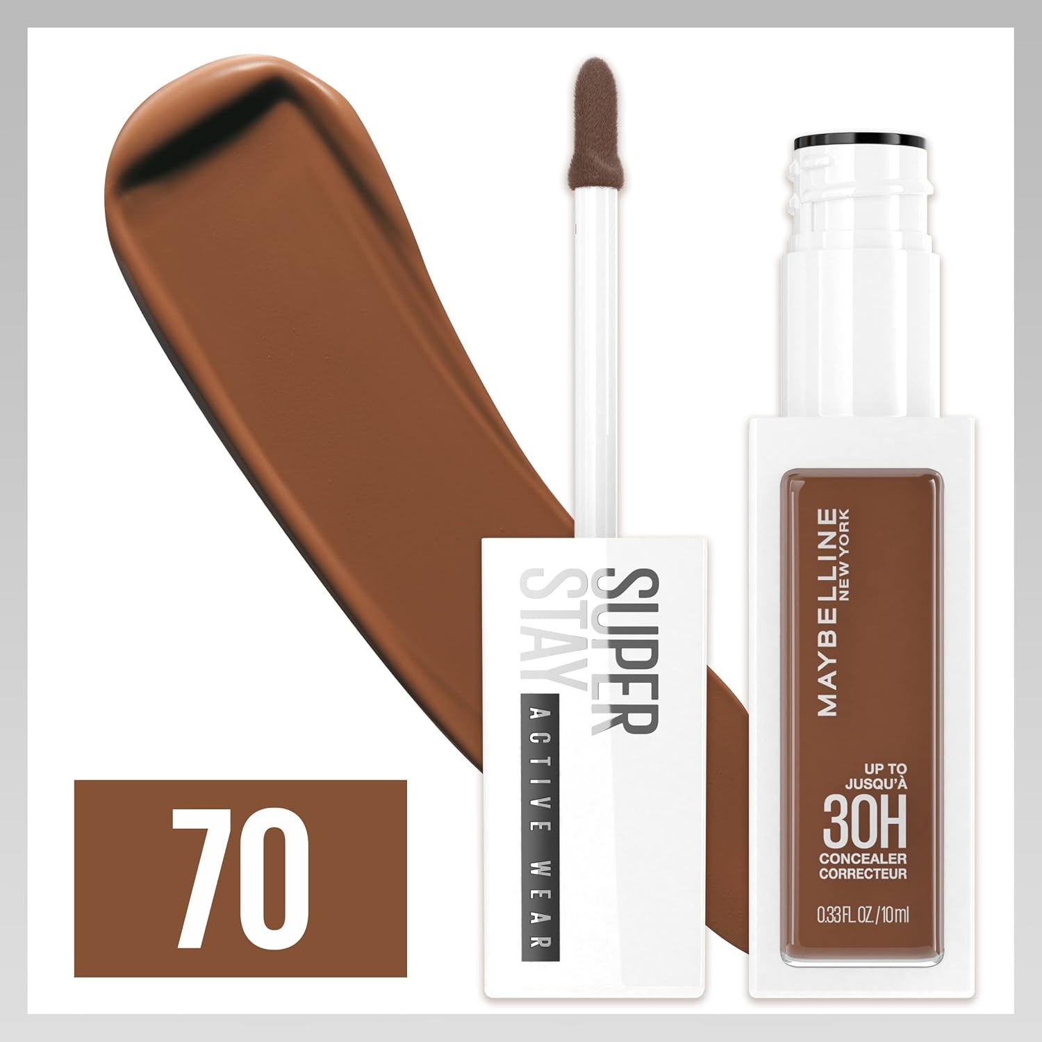 image:imageMaybelline Super Stay Liquid Concealer Makeup Full Coverage Concealer Up to 30 Hour Wear Transfer Resistant Natural Matte Finish Oilfree Available in 16 Shades 15 1 CountSS CONCEALER 70