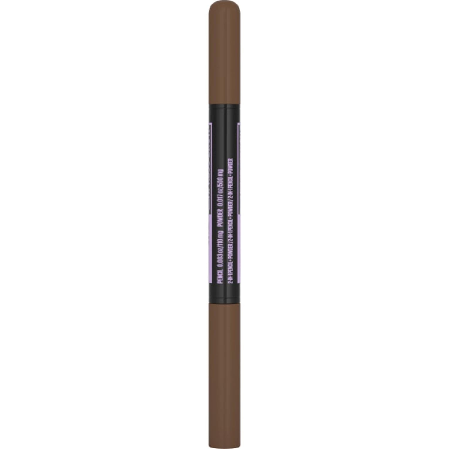 image:imageMaybelline Express Brow 2In1 Pencil and Powder Eyebrow Makeup Deep Brown 1 Count257 Medium Brown